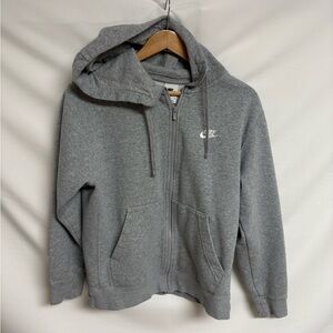 Nike Light Gray Hoodie with Black Swoosh Tag
